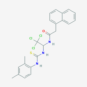 2-(1-Naphthyl)-N-[2,2,2-trichloro-1-({[(2,4-dimethylphenyl)amino]carbonothioyl}amino)ethyl]acetamide