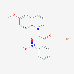 6-Methoxy-1-(2-(2-nitrophenyl)-2-oxoethyl)quinolinium bromide