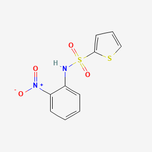 molecular formula C10H8N2O4S2 B12004886 N-(2-nitrophenyl)-2-thiophenesulfonamide CAS No. 53442-37-8