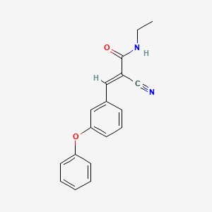 (2E)-2-cyano-N-ethyl-3-(3-phenoxyphenyl)prop-2-enamide