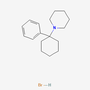 molecular formula C17H26BrN B1200499 苯环利定氢溴酸盐 CAS No. 2981-31-9