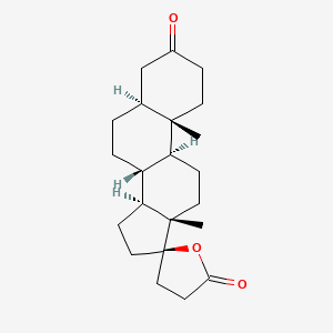 (5S,8R,9S,10S,13S,14S,17R)-10,13-dimethylspiro[2,4,5,6,7,8,9,11,12,14,15,16-dodecahydro-1H-cyclopenta[a]phenanthrene-17,5'-oxolane]-2',3-dione