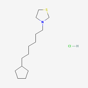 3-(6-Cyclopentylhexyl)thiazolidine hydrochloride