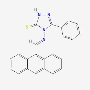 4-{[(E)-9-anthrylmethylidene]amino}-5-phenyl-4H-1,2,4-triazole-3-thiol