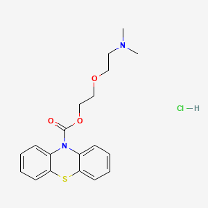 molecular formula C19H23ClN2O3S B1200533 Dimethoxanate hydrochloride CAS No. 518-63-8