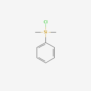 molecular formula C8H11ClSi B1200534 氯(二甲基)苯基硅烷 CAS No. 768-33-2
