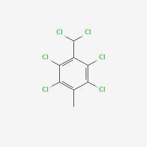 molecular formula C8H4Cl6 B1200542 1,2,4,5-Tetrachloro-3-(dichloromethyl)-6-methylbenzene CAS No. 28064-98-4