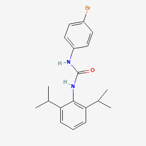 molecular formula C19H23BrN2O B12005426 1-(4-Bromophenyl)-3-[2,6-di(propan-2-yl)phenyl]urea 