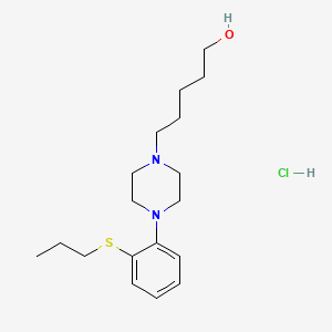 5-[4-(2-propylsulfanylphenyl)piperazin-1-yl]pentan-1-ol;hydrochloride