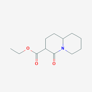 molecular formula C12H19NO3 B12005472 Ethyl 4-oxooctahydro-2h-quinolizine-3-carboxylate CAS No. 22766-29-6