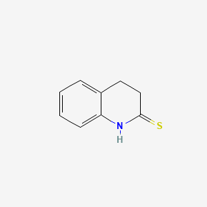 molecular formula C9H9NS B12005486 2(1H)-Quinolinethione, 3,4-dihydro- CAS No. 41493-89-4