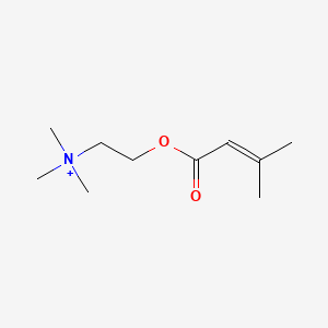 molecular formula C10H20NO2+ B1200549 Senecioylcholine CAS No. 20284-79-1