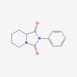 molecular formula C13H14N2O2 B12005524 2-phenyltetrahydroimidazo[1,5-a]pyridine-1,3(2H,5H)-dione CAS No. 2179-08-0