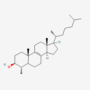 molecular formula C28H48O B1200553 4alpha-甲基胆固醇-8-烯-3beta-醇 