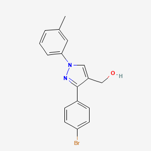 (3-(4-Bromophenyl)-1-M-tolyl-1H-pyrazol-4-YL)methanol