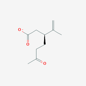 molecular formula C10H15O3- B1200562 (3S)-3-Isopropenyl-6-oxoheptanoate 