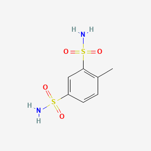 molecular formula C7H10N2O4S2 B12005677 Toluene-2,4-disulfonamide CAS No. 717-44-2