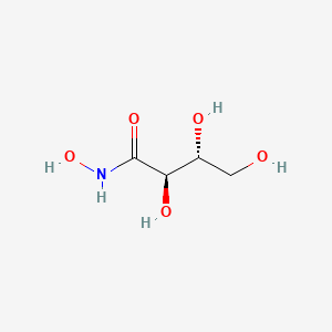 molecular formula C4H9NO5 B1200569 (2R,3R)-N,2,3,4-tetrahydroxybutanamide 