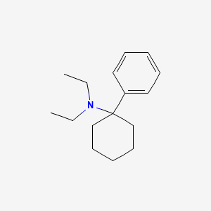 molecular formula C16H25N B1200570 N,N-Diethyl-1-phenylcyclohexylamine 