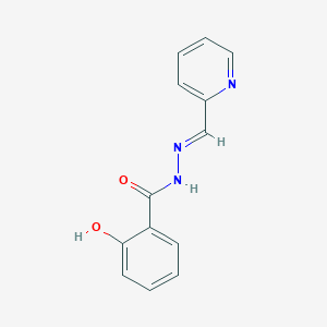 2-hydroxy-N'-[(E)-pyridin-2-ylmethylidene]benzohydrazide