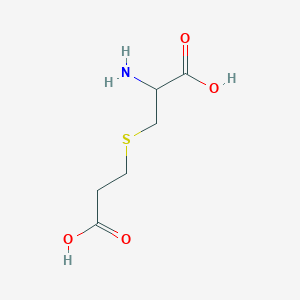 molecular formula C6H11NO4S B12005719 Alanine, 3-((2-carboxyethyl)thio)- CAS No. 25635-80-7