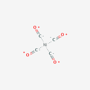 molecular formula C4NiO4<br>Ni(CO)4<br>Ni(CO)4<br>C4NiO4 B1200576 Nickel tetracarbonyl CAS No. 13463-39-3