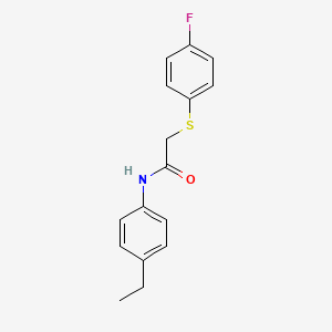 N-(4-Ethylphenyl)-2-((4-fluorophenyl)thio)acetamide