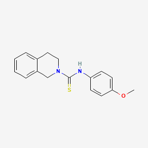 molecular formula C17H18N2OS B1200580 N-(4-methoxyphenyl)-3,4-dihydro-1H-isoquinoline-2-carbothioamide 