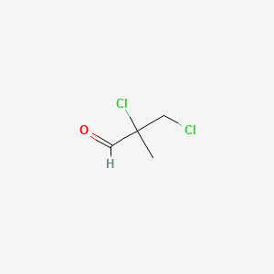 molecular formula C4H6Cl2O B12005800 2,3-Dichloro-2-methylpropionaldehyde CAS No. 10141-22-7