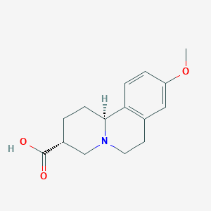molecular formula C15H19NO3 B1200587 (3r,11Bs)-9-methoxy-1,3,4,6,7,11b-hexahydro-2h-pyrido[2,1-a]isoquinoline-3-carboxylic acid CAS No. 3839-71-2