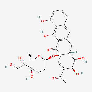 molecular formula C28H30O11 B1200589 Pillaromycin A CAS No. 30361-37-6