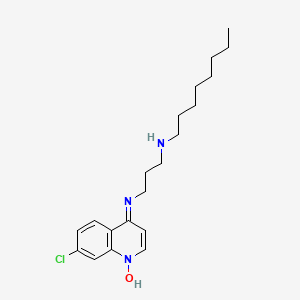 N-[3-[(7-chloro-1-hydroxyquinolin-4-ylidene)amino]propyl]octan-1-amine