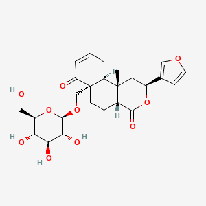 molecular formula C25H32O10 B1200591 棕榈苷 G CAS No. 105597-95-3