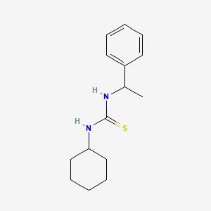 molecular formula C15H22N2S B12005963 1-Cyclohexyl-3-(1-phenylethyl)thiourea 