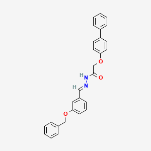 N'-{(E)-[3-(benzyloxy)phenyl]methylidene}-2-(biphenyl-4-yloxy)acetohydrazide