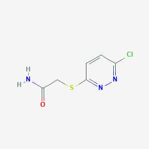 2-[(6-Chloro-3-pyridazinyl)sulfanyl]acetamide