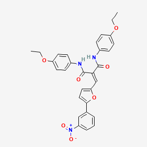 N,N'-bis(4-ethoxyphenyl)-2-{[5-(3-nitrophenyl)furan-2-yl]methylidene}propanediamide