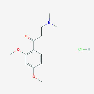 molecular formula C13H20ClNO3 B12006036 1-(2,4-Dimethoxyphenyl)-3-(dimethylamino)propan-1-one hydrochloride 