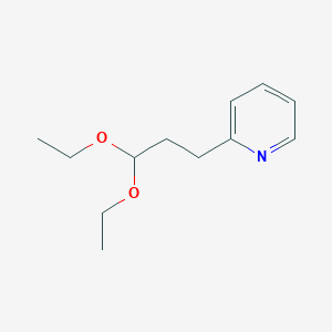 molecular formula C12H19NO2 B12006044 2-(3,3-Diethoxypropyl)pyridine CAS No. 56336-90-4