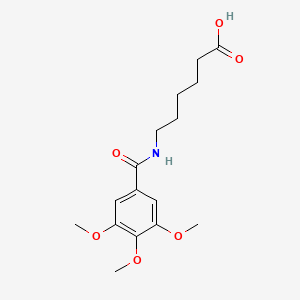 molecular formula C16H23NO6 B1200605 Capobenic acid CAS No. 21434-91-3