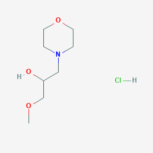 molecular formula C8H18ClNO3 B12006114 1-Methoxy-3-morpholinopropan-2-ol hydrochloride 