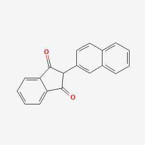 molecular formula C19H12O2 B12006115 1,3-Indandione, 2-(2-naphthyl)- CAS No. 2156-11-8