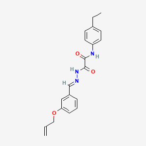 molecular formula C20H21N3O3 B12006144 2-(2-(3-(Allyloxy)benzylidene)hydrazino)-N-(4-ethylphenyl)-2-oxoacetamide CAS No. 769144-16-3