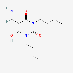molecular formula C13H21N3O3 B1200616 5-Aminomethylene-1,3-dibutylbarbituric acid CAS No. 99108-12-0