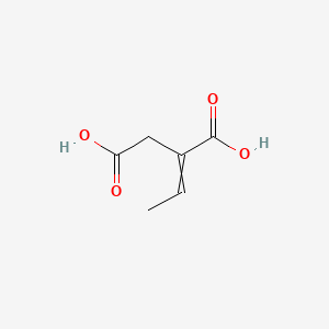 molecular formula C6H8O4 B1200619 Methylitaconic acid 