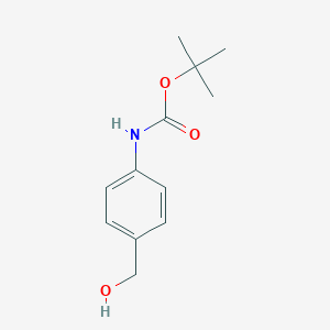 molecular formula C12H17NO3 B120062 叔丁基（4-（羟甲基）苯基）氨基甲酸酯 CAS No. 144072-29-7