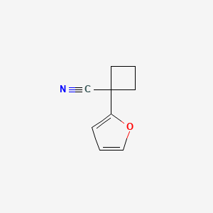 molecular formula C9H9NO B12006223 1-(2-Furyl)cyclobutanecarbonitrile 