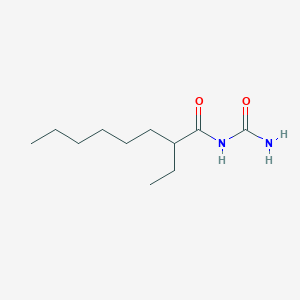 molecular formula C11H22N2O2 B12006246 1-(2-Ethyloctanoyl)urea 