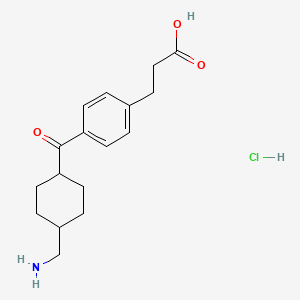 molecular formula C17H24ClNO3 B1200629 Rotraxate hydrochloride CAS No. 82085-94-7