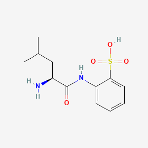 molecular formula C12H18N2O4S B1200630 N-(Leucyl)-o-aminobenzenesulfonate CAS No. 83481-46-3